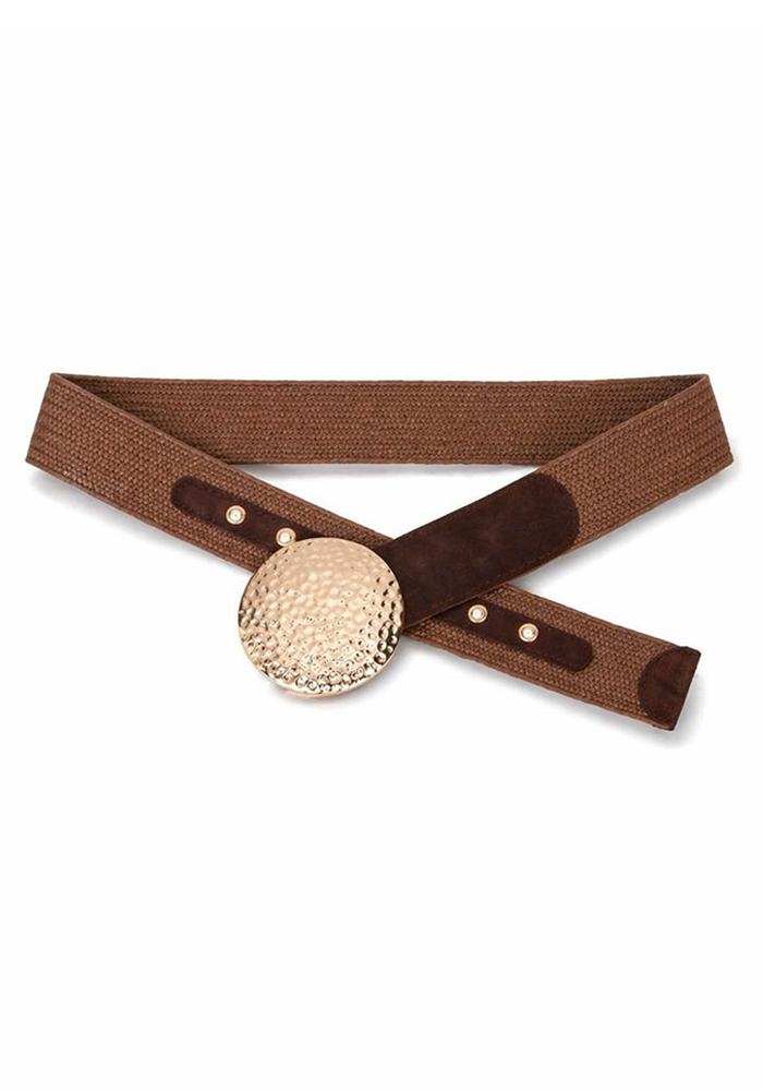 boho ελαστική ζώνη Eira καφέ