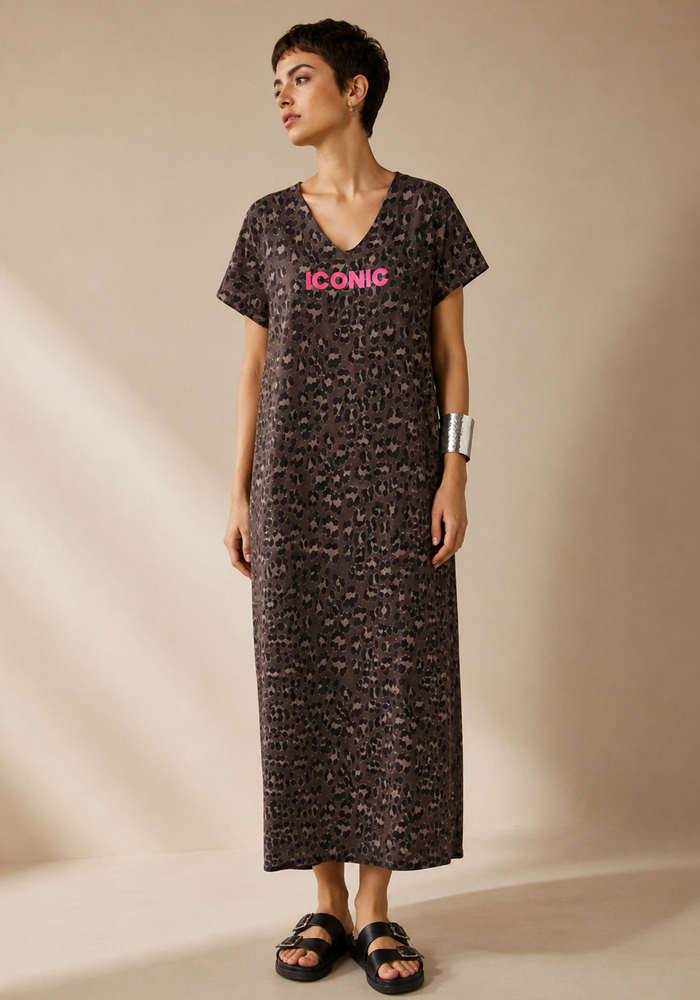 PerfectDress.gr casual λεοπάρ cotton φόρεμα Iconic - 3