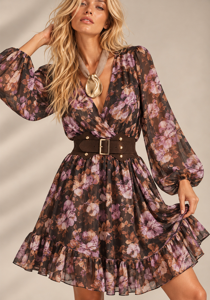bohemian floral φόρεμα Menexe
