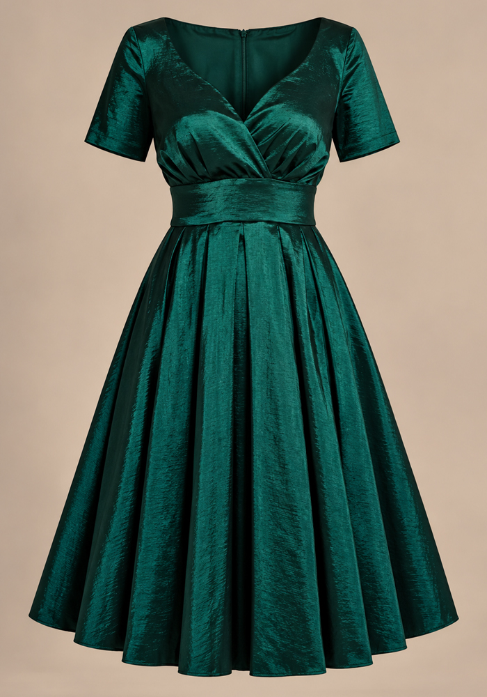 vintage επίσημο φόρεμα Taffeta sweetheart
