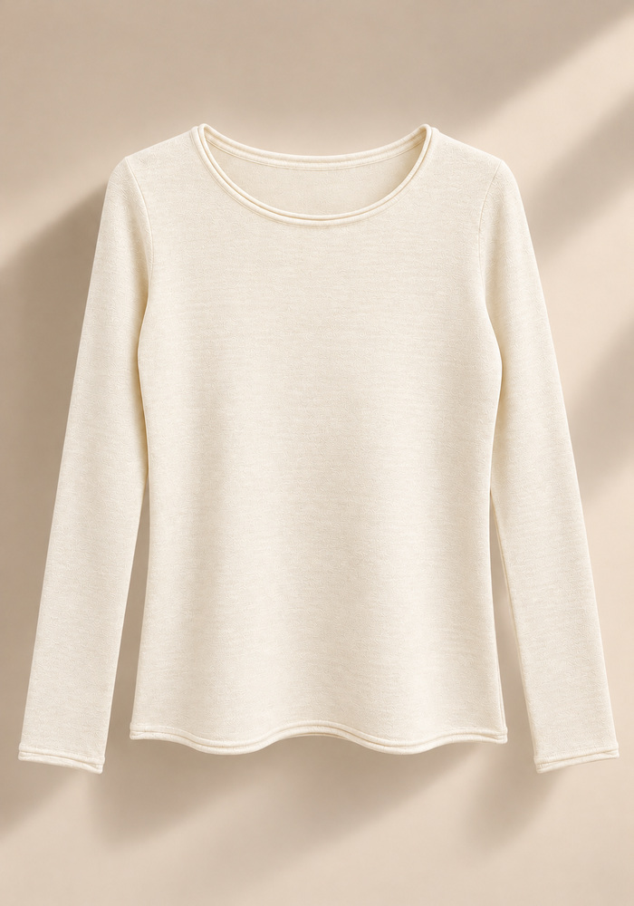 basic απλό πλεκτό Terry off white