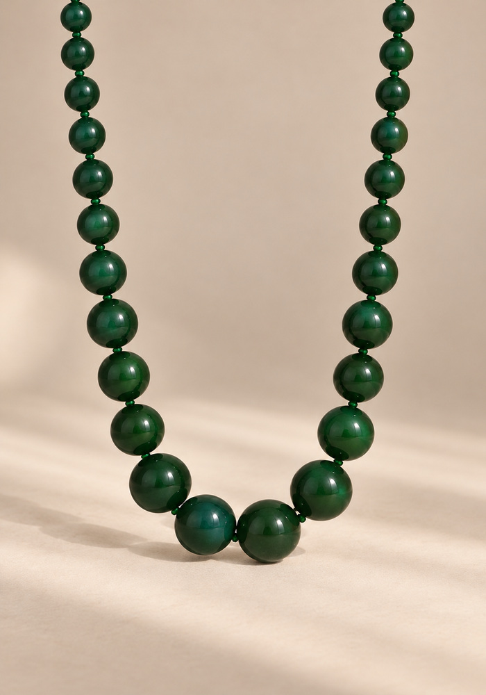 vintage chic resin statement κολιέ πράσινο